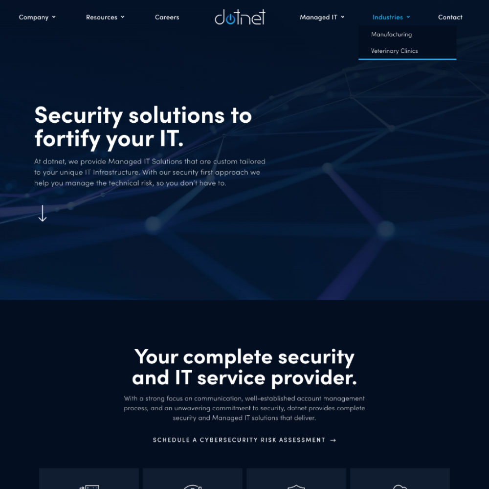 Dotnet website screenshot